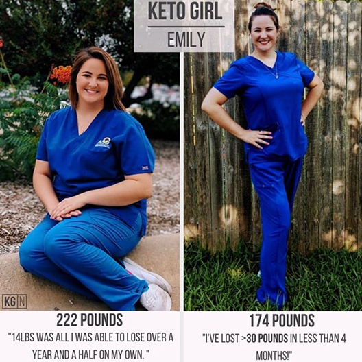 KETO GIRL, emily's keto weight loss transformation