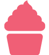 pink cupcake icon - keto girl nutrition
